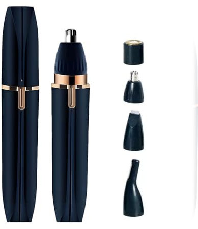 Glowtrim 4-in-1 Precision Grooming Trimmer, Pelvora Intimrasierer 4 In 1, Pelvora Trimmer, Elektrischer Körperrasierer Damen,Nass-Trocken Bikini Trimmer,Aufladbar Körperhaartrimmer für Gesicht (Blau)