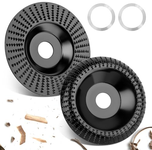 2 Disco Amoladora Madera 125 mm Disco Radial Madera, Amoladora de muelas abrasivas para pulido de madera acabado amolado pulido, Carburo de Tungsteno