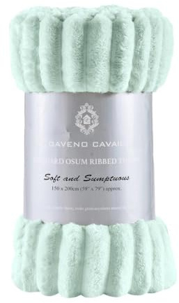 My Glamorous Place Ultra-Soft Fleece Blanket Throws for Sofa – Lightweight, Cozy, and Warm Blankets and Throws – Premium Plush Microfiber, All-Season Use (Duck Egg, 200 * 200 cm)