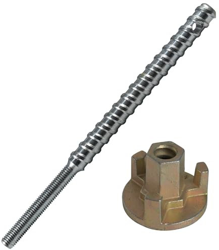 MDW Mauerwerk Kordelgewindestange mit Flügelmutter, zur Befestigung des Kernbohrständers