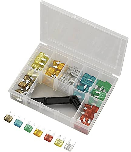 TRU COMPONENTS Y101-70TS Mini Flachsicherung 5 A, 7.5 A, 10 A, 15 A, 20 A, 25 A, 30 A 71 St.