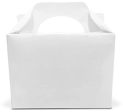 Lotus 40-Pack Kids' Vibrant White Party Favor Boxes – Perfect for Fun Birthdays, Weddings, Picnics and Festive Halloween Treats – Ideal for Food, Loot Boxes and Unforgettable Celebrations (White)