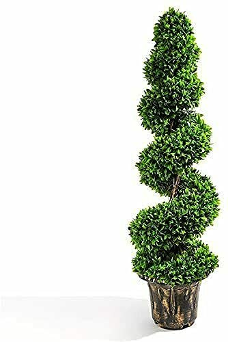 1PCS 3ft Spiral Tree Boxwood Topiary artificial Plant Peanut Twisted Potted plants