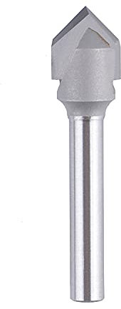 SpeTool Fasenfräser 6mm Schaft 90 Grad Gravierstichel VHM 2 Flöten V Nutfräser CNC Fräser Schaftfräser 12mm Schneiddurchmesser Gravierfräser V-Bit Holzfräser für Oberfräse zum Adern Fasen V-Rillen