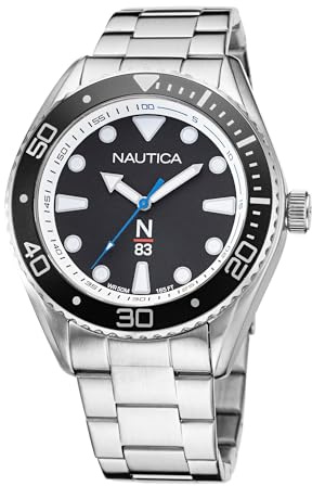 Nautica Orologio al Quarzo Uomo con Cinturino in Acciaio Inossidabile NAPFWF117