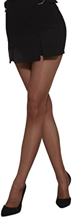 MYCHICLEGS Collant voile fin 20 DEN femme beige marron (Bronze) T2