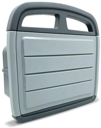 TERRE JARDIN - Soporte de pared con armario para enrollar manguera de riego