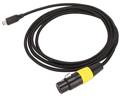 XLR auf USB C Kabel, USB C Mikrofonkabel Typ C auf XLR Buchse, Adapter für MacBook, für Note 8 9, für Galaxy S8 9 10 Usw ()