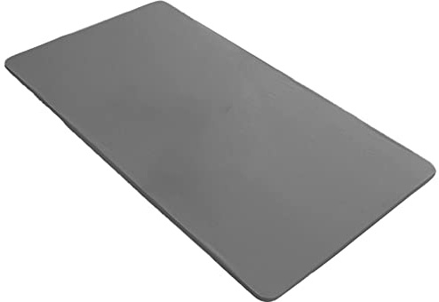 rismart Elastisch Tischtuch Pu-Leder Rechteckig Wasserdicht Ölbeständig Tischdecke Tisch Stoff Grau,90 x 150 cm