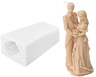 JS MOLD Kerzenform Silikon 3D Körper Kerzen silikonformen,Paar Umarmung,DIY Silikon Kerzenherstellung,Kerzen Gießform für Hochzeitsfeier,Dekoration Handwerk (Liebhaber)