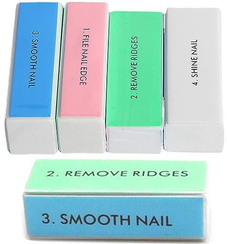 Nail Buffer Blocks for Natural Nails Acrylic Nail, 5 PCS