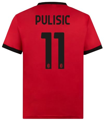 AC Milan Camiseta Home Réplica Estadio, Temporada 2023/24, Personalizable, Theo #19 Camiseta Unisex Adulto