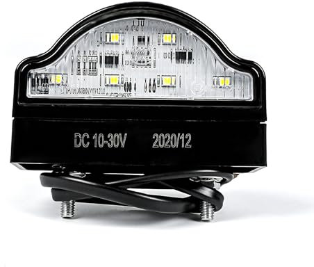 Yinaolan 1PC LED Number Plate Lights, 12V/24V Waterproof 6 SMD Car Rear License Plate Lamps for Car, Trailer, Lorry, Caravan, Boat, Vehicle or Truck
