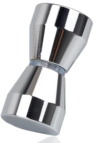 YEYIT Duschtürgriffe Beidseitig 1 Stück Duschtürknopf Chrom Dusche Türknauf Dusche Griff für Duschtür Glastüren Ø30mm