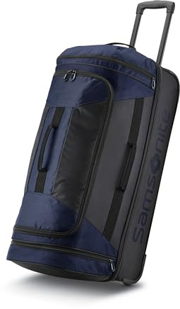 Samsonite Andante Reisetasche mit 2 Rollen, Marineblau/Schwarz, 22-Inch, Andante Reisetasche mit 2 Rollen