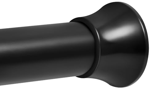 Duschstange ohne Bohren Edelstahl Gardinenstange ohne bohren Einstellbar Duschvorhangstange,Teleskopstange 76-255cm für Gardinen, Dusche, Schrank