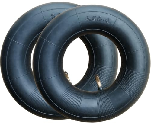 2 Stück Schlauch 3.00-4''/ 260x85mm für Sackkarrenrad Ersatzschlauch für Luftrad mit TR87 Autoventil abgewinkelt Transportkarre Stapelkarre Schubkarr Bollerwagen