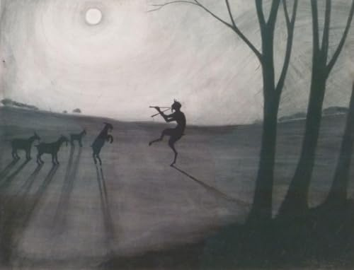 L on Spilliaert Faun by Moonlight 1900 – Stampa su tela su telaio in legno – immagine perfetta per decorazione da parete