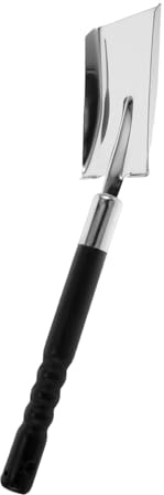 NAMOARLY Pelle à Cendres Acier Inoxydable Épaissie pour Cheminée et Barbecue Outil Polyvalent pour Poêle à Jardinage et Nettoyage de Litière