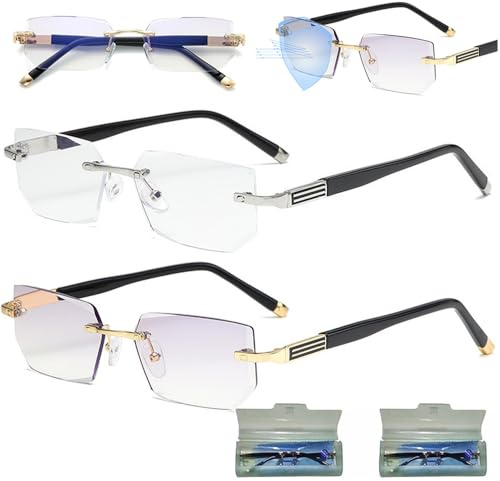 ToatlHeal Relieflogix Glasses,Die Brille Die Alles Verändert: Präzises Sehhilfegerät – Verstellbare Fokussierhilfe,Intelligente Autofokus-Brille Mit Selbstregulierenden Blaulichtfiltergläsern