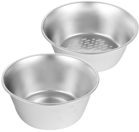 HOMSFOU Passoire à Riz en Acier Inoxydable 16,5 CM Bassin Multifonctionnel, Évacuation Rapide, Panier Égouttage pour Légumes et Usage Domestique Cuisine