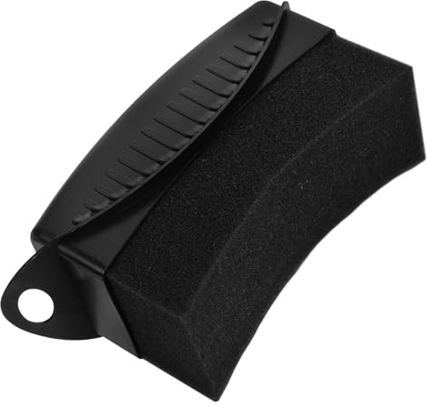 FOMIYES Tampone Applicatore di Cera per Auto a Forma di Mezzaluna Coperchio, Spugna Curva per Lucidatura e Pulizia Pneumatici, Accessorio per Finitura Liscia e Protezione Carrozzeria