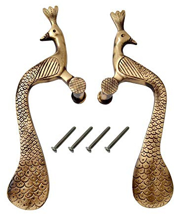 ESPLANADE Designer-Türgriffe, 2 Stück Messing, 25,4 cm, Türdekoration