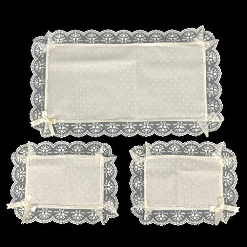 NAUSIKAA Completo centrini e Runner Set 3 Pezzi Macrame' Art.Lory 0753