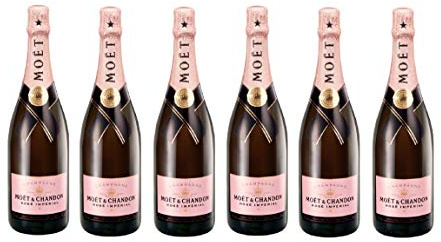 Moet & Chandon - Champagne Brut Rosé Imperial - [ 6 BOTELLAS x 750 ml ]