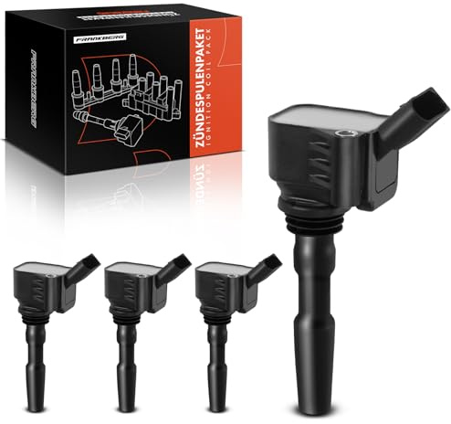 Frankberg 4x Bobina de encendido Compatible con Caddy P.a.s.s.a.t T.o.u.r.a.n Golf Sportsvan Golf VII Load UP 2014-2016 T-CROSS 20 T.i.g.u.a.nT.i.g.u.a.n UP Sustituir# 04C905110B