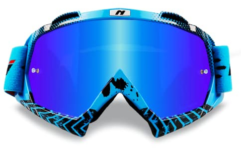 NENKI Motocross Brille Motorradbrille, ATV Dirt Bike Off Road Crossbrille mit Anti-Fog/UV Schutz, MX-Fahrbrille für Damen Herren - Skifahren Radfahren Wandern