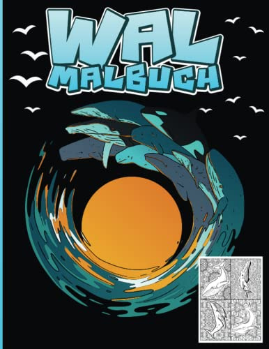 Wal Malbuch: Wale ausmalen mit Mandalas