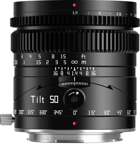 TTArtisan 50mm f1.4 Tilt Lens Full Frame Manual Portrait Lenses Large Aperture Compatible with Leica/Sigma L Mount FP FPL T TL TL2 CL SL S1 S1M S1R S1RM S1H S1K S5 S5K S5C