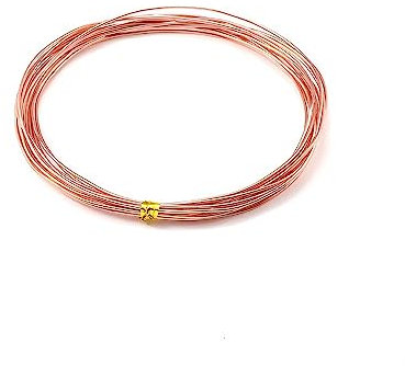 2-10 Meter 0,6-3,0 mm Farben anadisierter runder Aluminiumdraht for Schmuckherstellung, Armband, Basteln, DIY-Zubehör (Color : Rose Gold, Size : 2.0mm X 5M)