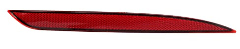 Focket Reflector de parachoques trasero de la lámpara de luz para Tesla Modelo Y 2020 a 2023, rojo Marker Light Lens Trim, Reflector de parachoques trasero en el ajuste inferior (Bien)