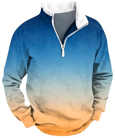 KONG JIMFAN and Tshirt Classic Tshirt T-Shirt 3XL Herren Weihnachtspulli Männer Schlaf Pullover Damen Zurüin Die Zukunft T-Shirt Fitness T-Shirt Herren Sweatshirt Zip(Orange,3XL)