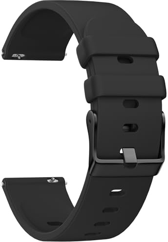 Higgs 22mm Silicone Cinturino Compatibile con Amazfit GTR 3/3 Pro/per Amazfit GTR 2/2e/ 47 mm/per Amazfit Stratos 2/3/Pace/Zepp Z, Sportivo Cinturini Xiaomi Mi Watch/S1/S1 Active