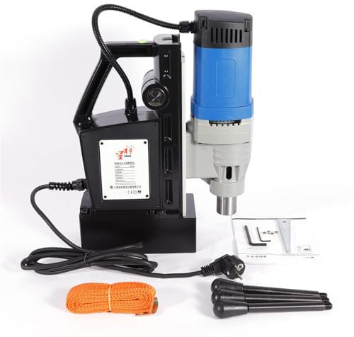HOARLICN Kernbohrmaschine, 1680W Magnetbohrmaschine 3-28 mm Kernbohrmaschine Magnetic Drill Maximum Drilling Depth 50 mm Lektromagnetische Drill 13800n J1C-FF-30 Kernbohrgerät