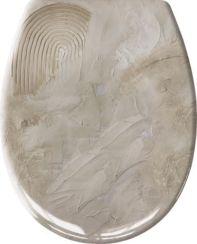 Kleine Wolke WC-Sitz ART in Natur aus Duroplast mit Absenkautomatik und Easy Clean