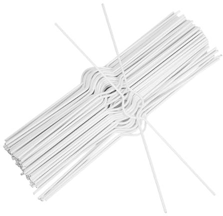 DIYEAH 100pcs Iron Calendar Binding Hooks for Hanging Calendars White