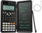 NEWYES Rechargeable Scientific Calculators 991ES MAX, 417 Functions, Writing Pad, Foldable Hard Case, 4-Line Written Display Advanced Calculators for Students School Engineering, Dual Power, Black