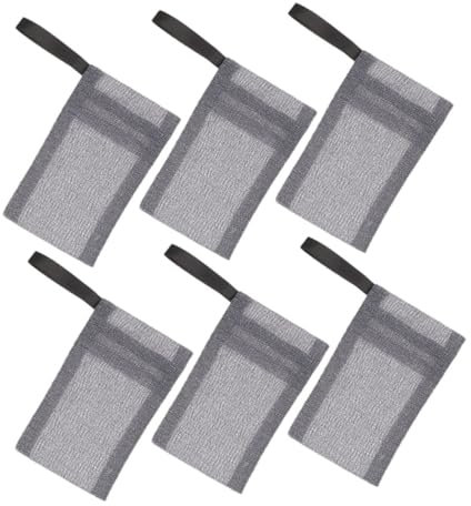 NULYLU 6stücke Tragbare Seifenbeutel Multifunktionale Seifenmesh-taschen Für Bad Und Dusche Seifensparer Für Ganze Familie Exfolierende Seifenpouch Zur Verbesserten Hautreinigung