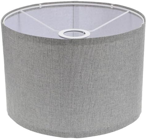bangminda 30 cm Paralume in Lino da Tavolo Rotondo E27 Paralume per Lampade da Tavolo Paralumi in Tessuto per Lampada Terra Ricambio Lampade Sospensione Comodino