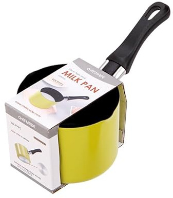 Milchtopf, 550 ml Kochtopf Schmelztopf, Induktion Kochtopf Schmelztopf Schokolade Öl Butter Schmelztiegel Topf mit Ergonomisch Griff, Mini Suppentopf Mehrzwecktopf Ø 10 cm Stielkasserolle Soßentopf