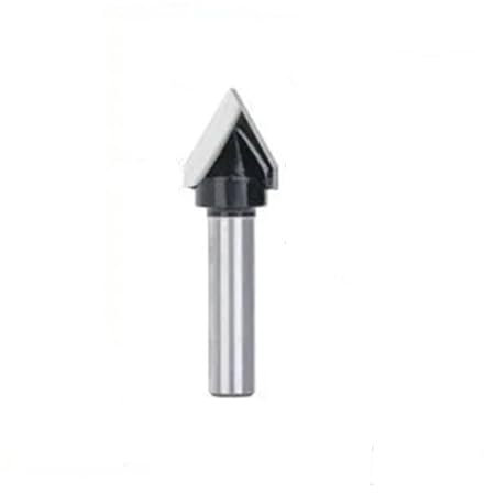 1 stück Holzfräser 8mm Schaft V-Form 3D-Gravur Bit 90 Grad Hartmetall-schaftfräser Durchmesser 22 32mm Holzfräser(8x16mm 60D)