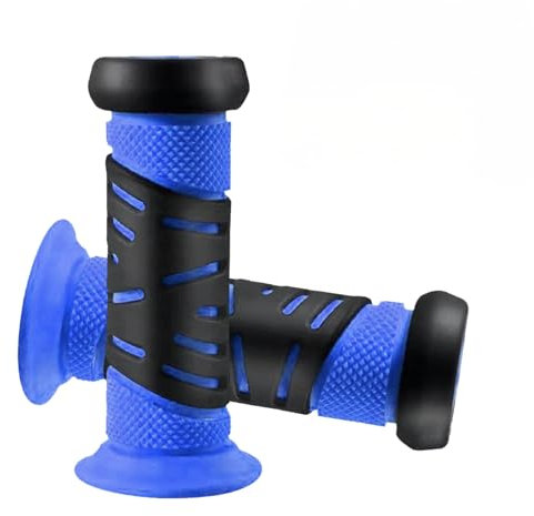Batheidon Poignee Velo Enfant,poignée trottinette enfant en Caoutchouc Antidérapante avec protection de sécurité,poignee trottinette pour trottinette, vélo de course et tricycle,diamètre de 22 mm,Bleu