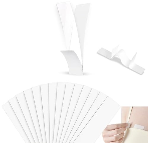LIANRISES 180 Stück Fashion Body Tape Doppelseitig, Doppelseitiges Klebeband Kleidung Klebestreifen, Klamotten Kleber Auf Haut, Transparent für Alle Stoffarten