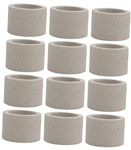 Totority 12Pcs Ceramic Aquarium Plant Weights Water Plant Fixing Rings for Fish Tank Landscaping Prevent Floating Suitable for Small Ponds and Hydroponic Media