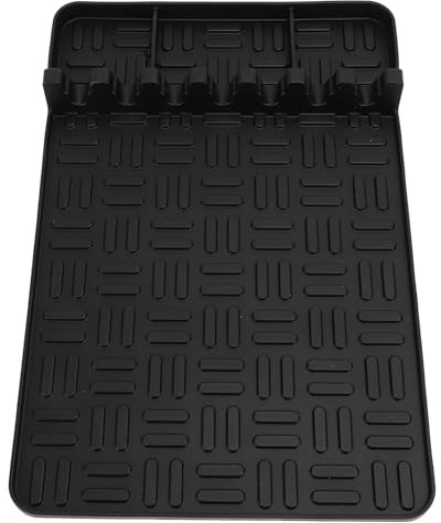 Strumenti a piastra in silicone tappetino tappetino resistente al calore riordinabile morbido riutilizzabile per la cottura da da in cottura (Nero)