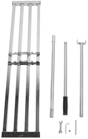 Rasen-Nivellierrechen, Edelstahl-Nivelliergerät für Golfplatz, Hinterhof, Bauernhof, 47,2 x 10,2 Zoll